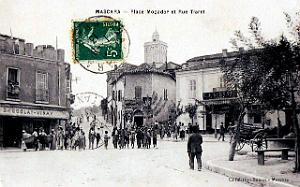 2347- Mascara - Place Mogador et Rue Tiaret - 1913 